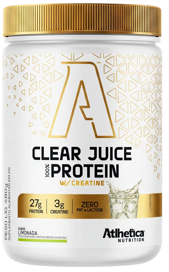 Clear Juice 100% Protein w/ Creatine sabor Limonada — pote 480 g