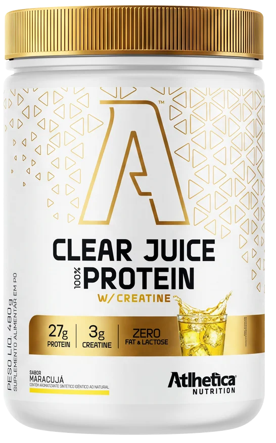 Clear Juice 100% Protein w/ Creatine sabor Maracujá — pote 480 g